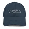 Virginia Distressed Hat sold by Detailed Threads Boutique