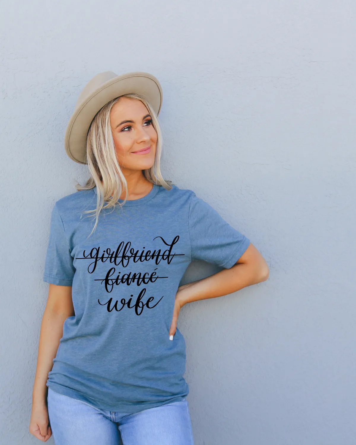 Girlfriend, Fiance, Wife Tee sold by Detailed Threads Boutique product image thumbnail 3