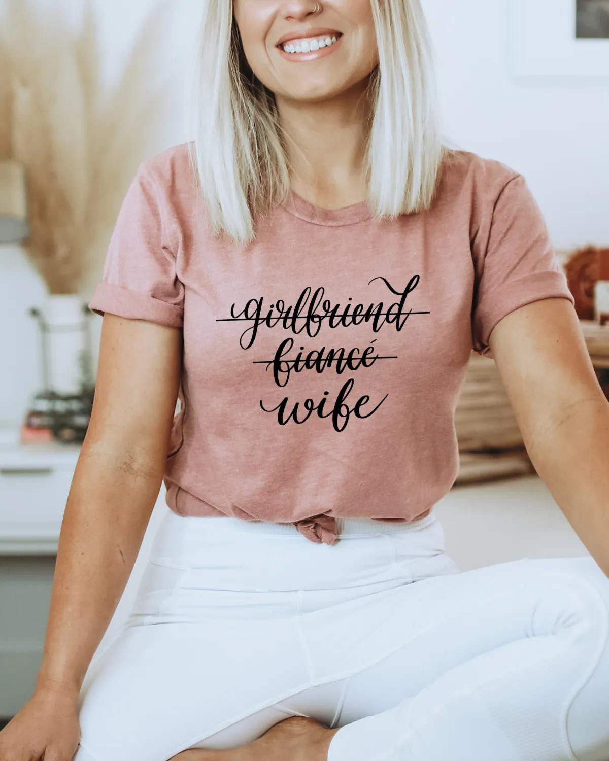 Girlfriend, Fiance, Wife Tee sold by Detailed Threads Boutique product image thumbnail 4