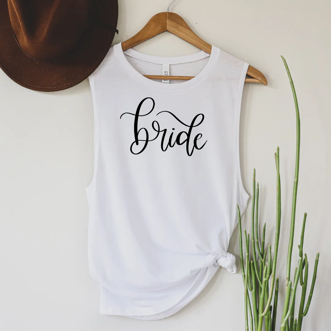 Bride Scoop Muscle Tank sold by Detailed Threads Boutique