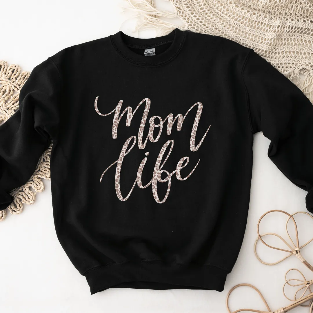 Mom Life Leopard Sweatshirt sold by Detailed Threads Boutique product image thumbnail 2
