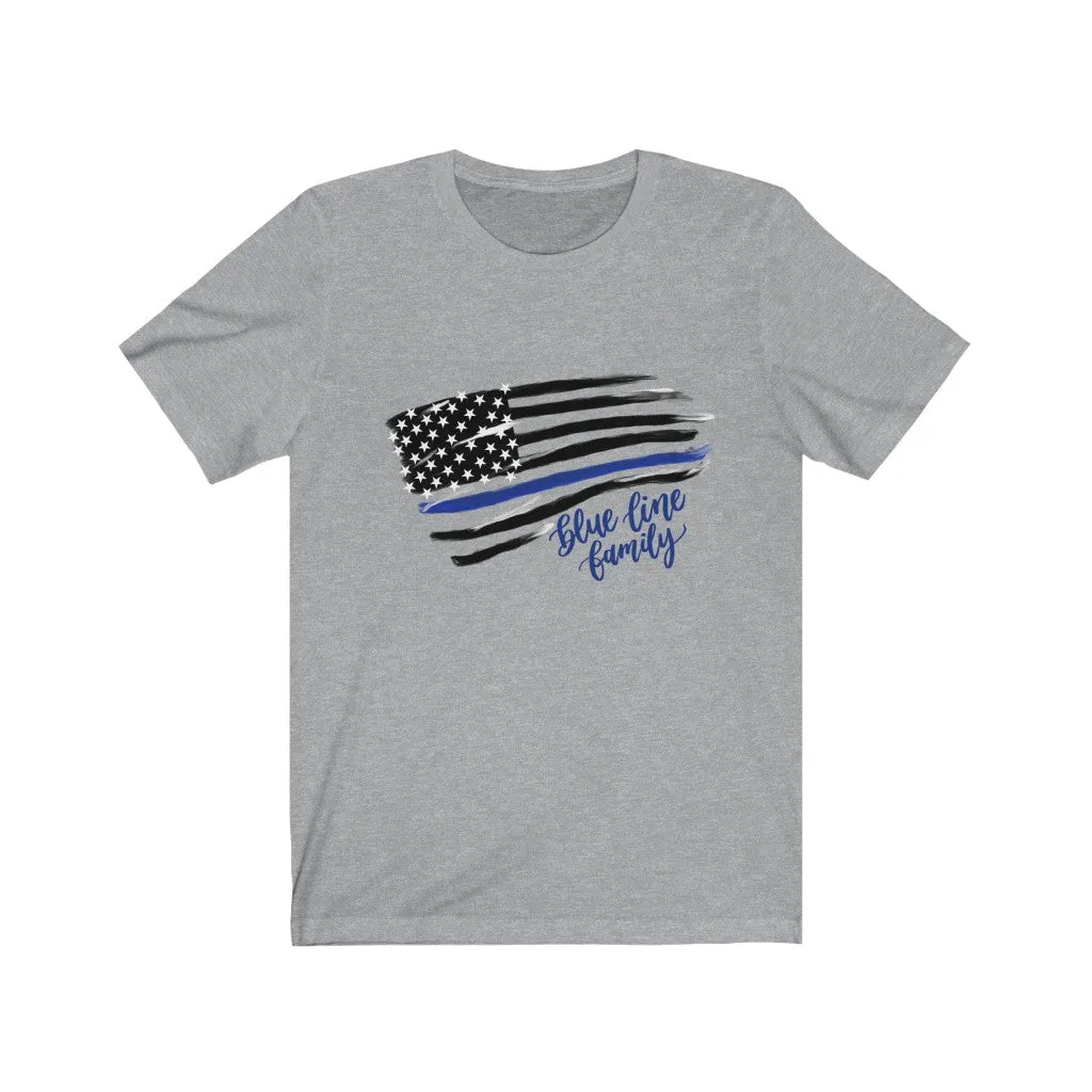 Blue Line Family Tee sold by Detailed Threads Boutique product image thumbnail 2