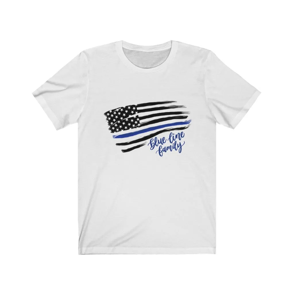 Blue Line Family Tee sold by Detailed Threads Boutique product image thumbnail 3