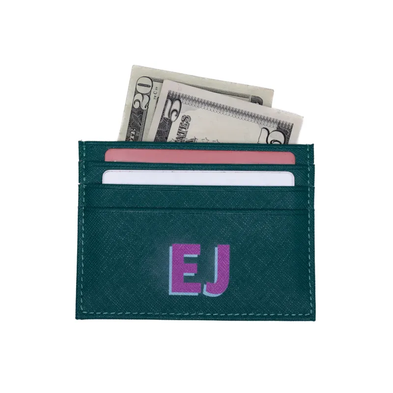Personalized Mini Leather Card Case sold by Em John
