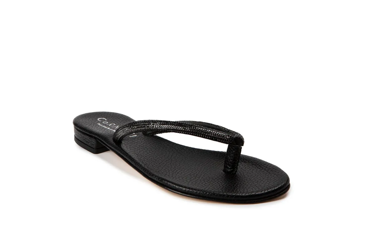 Cornetti - Pogliano Sandal - Black sold by Jessie Boutique