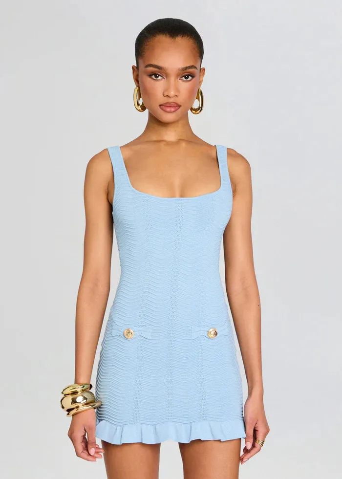 Retrofete - Loulou Knit Dress - Metallic Powder Blue sold by Jessie Boutique product image thumbnail 2