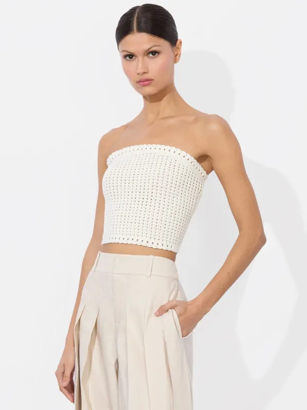 Alice + Olivia - Alison Tube Top - Soft White sold by Jessie Boutique