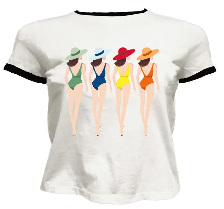 Alice + Olivia - Rylyn Staceface Top - Off White Multi sold by Jessie Boutique