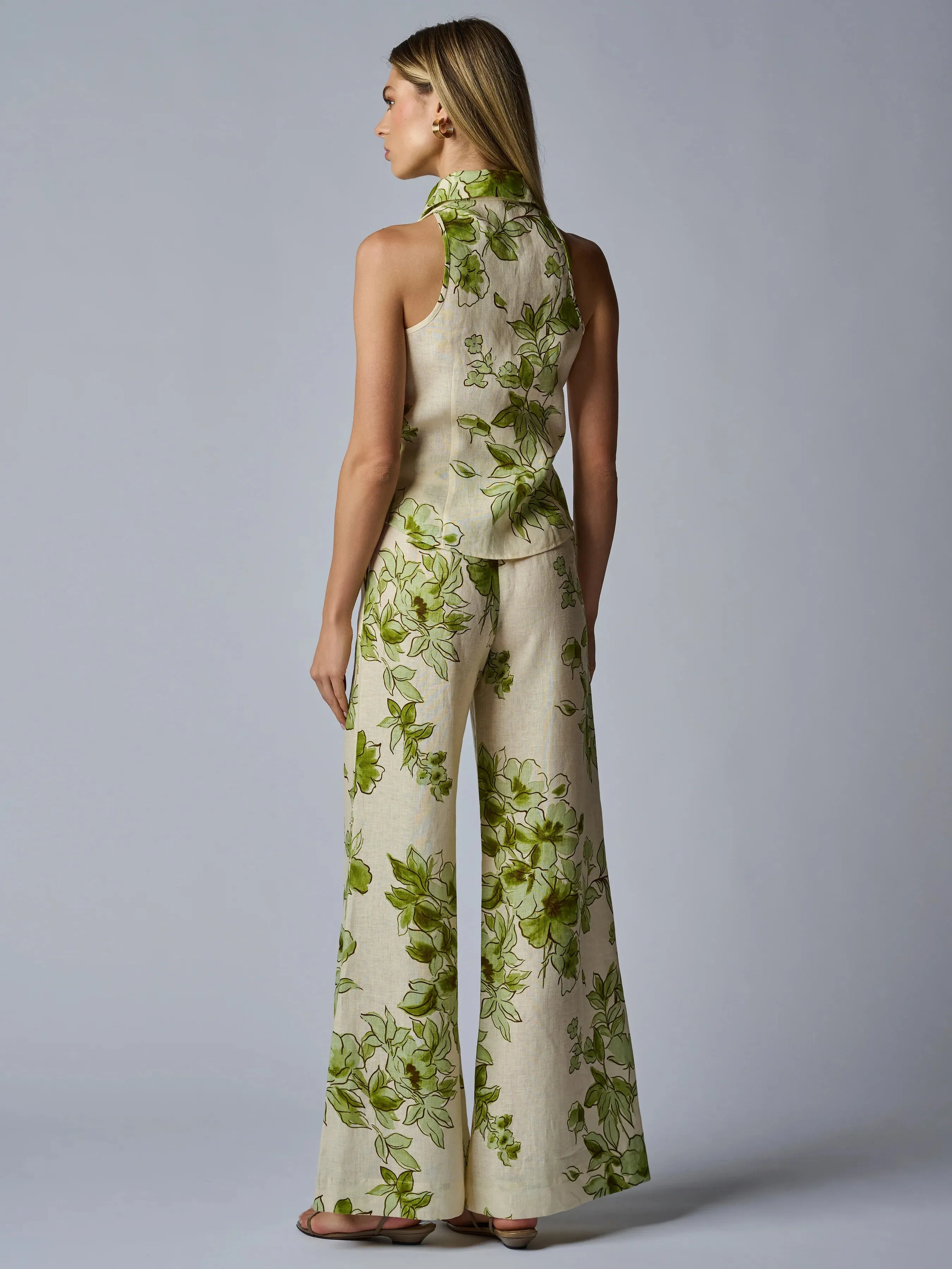 Hevron - Sloan Vest - Green Floral sold by Jessie Boutique product image thumbnail 3