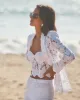 L’agence - Clementine Lace Blazer - White sold by Jessie Boutique