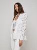 L’agence - Clementine Lace Blazer - White sold by Jessie Boutique