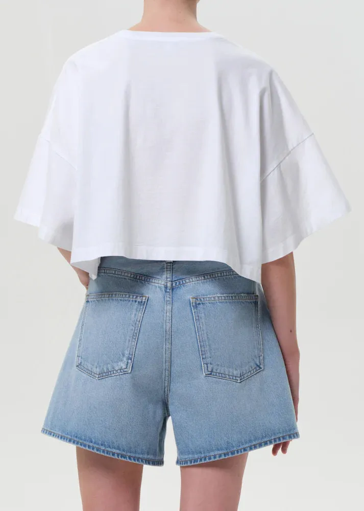 Agolde - Arli Oversized Cropped Tee - White sold by Jessie Boutique product image thumbnail 2