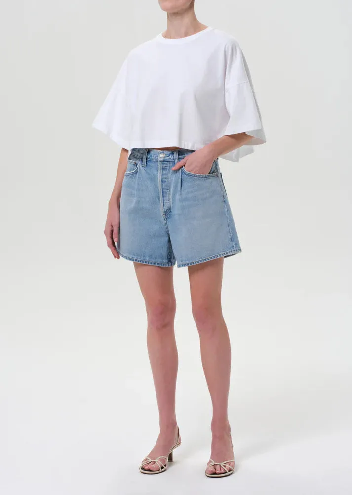 Agolde - Arli Oversized Cropped Tee - White sold by Jessie Boutique product image thumbnail 4