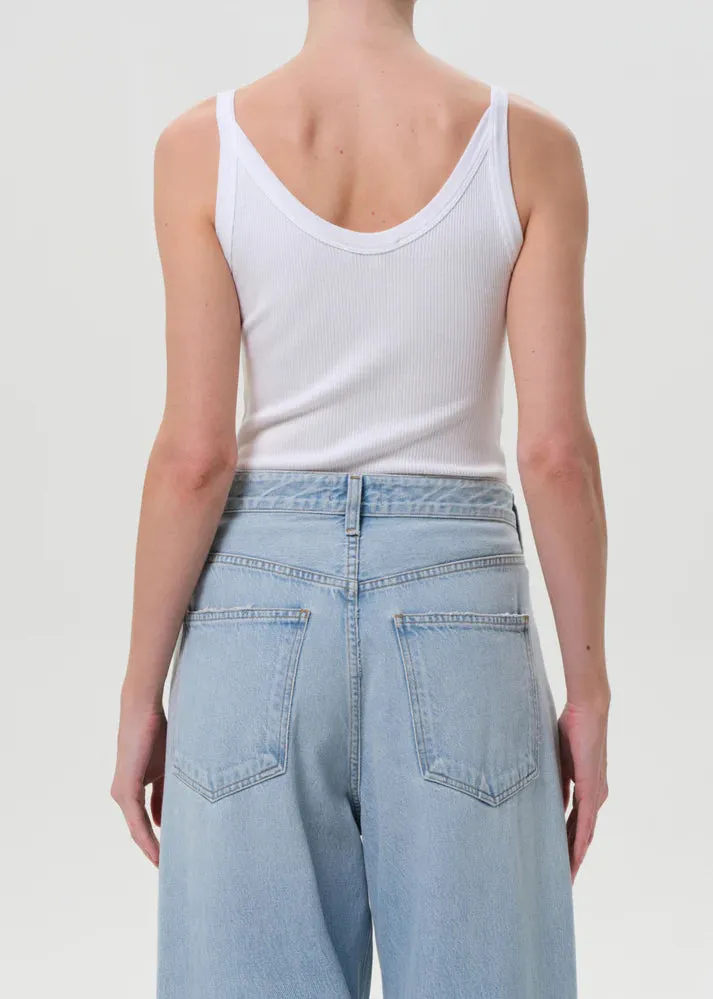 Agolde - Jordan Tank - White sold by Jessie Boutique product image thumbnail 2