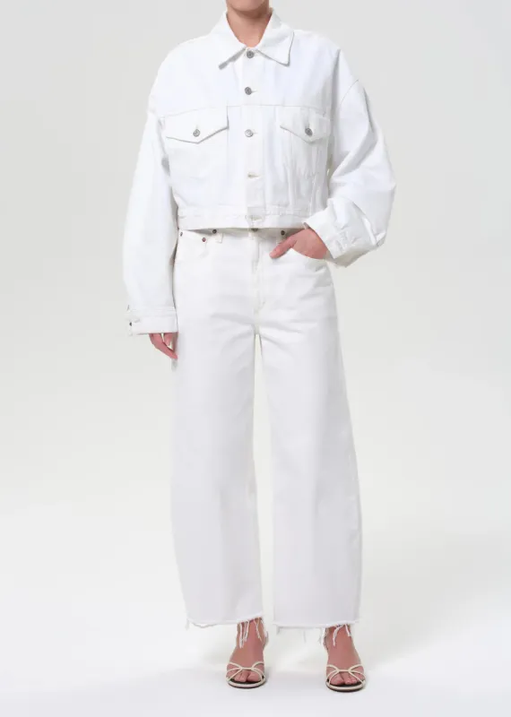 Agolde - Low Curve Fray - Milkshake made by Agolde