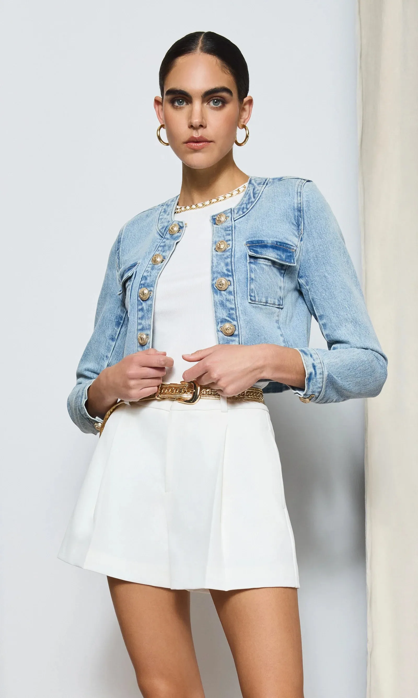 Generation love - Valentina Denim Jacket - Light Blue sold by Jessie Boutique product image thumbnail 4