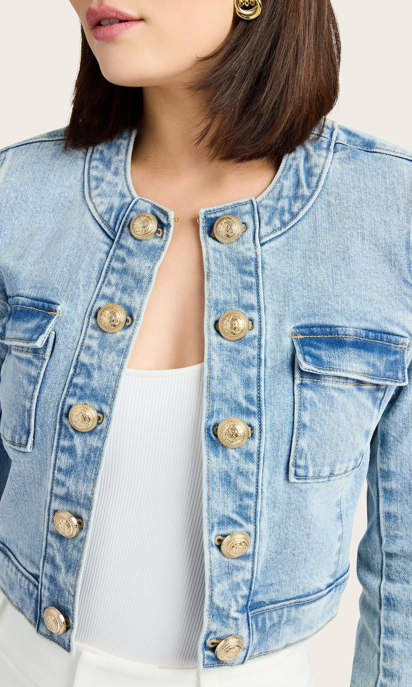 Generation love - Valentina Denim Jacket - Light Blue sold by Jessie Boutique product image thumbnail 2