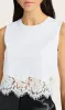 Generation love - Palani Lace Combo Top - White sold by Jessie Boutique