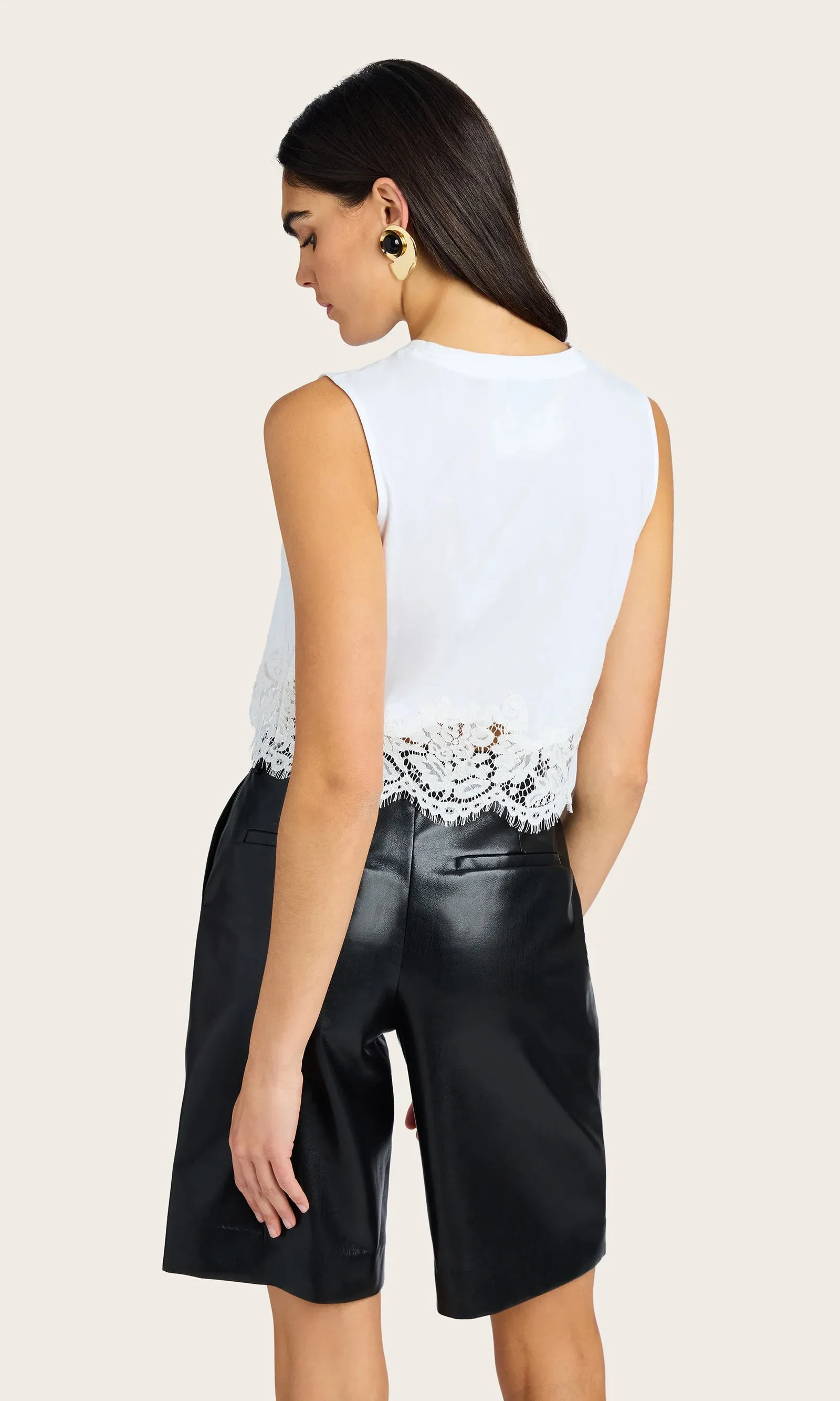 Generation love - Palani Lace Combo Top - White sold by Jessie Boutique product image thumbnail 3