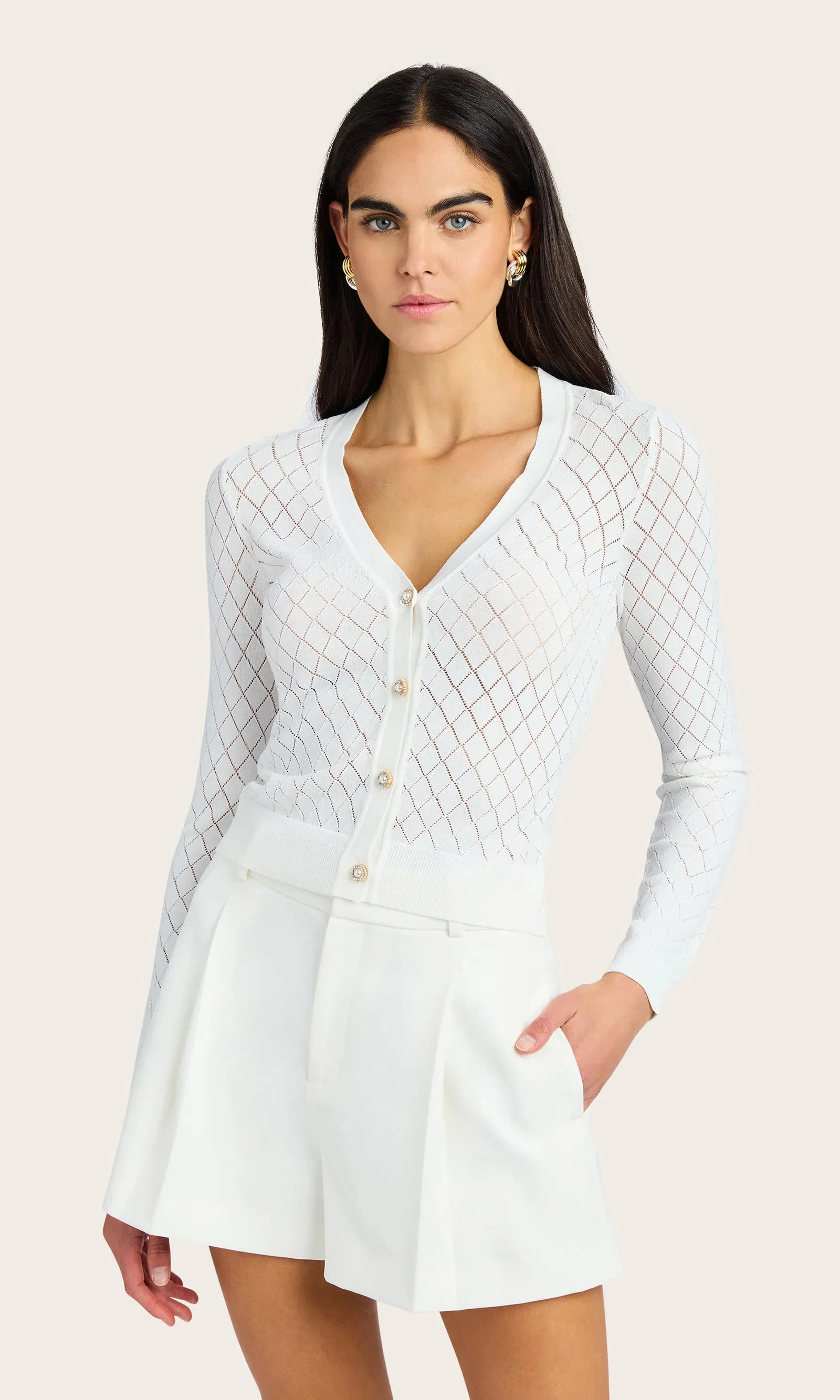 Generation love - Leisha Cardigan - White sold by Jessie Boutique product image thumbnail 2