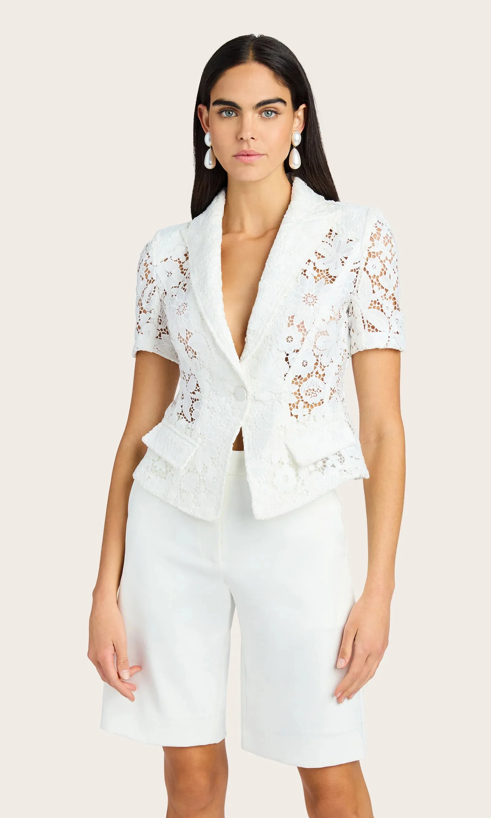 Generation love - Melbourne Lace Blazer - White sold by Jessie Boutique product image thumbnail 2