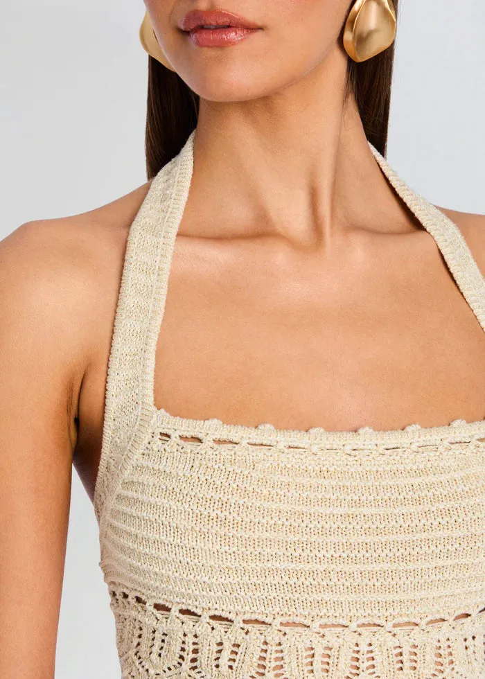 Retrofete - Soliana Crochet Top - Ivory/Gold sold by Jessie Boutique product image thumbnail 2