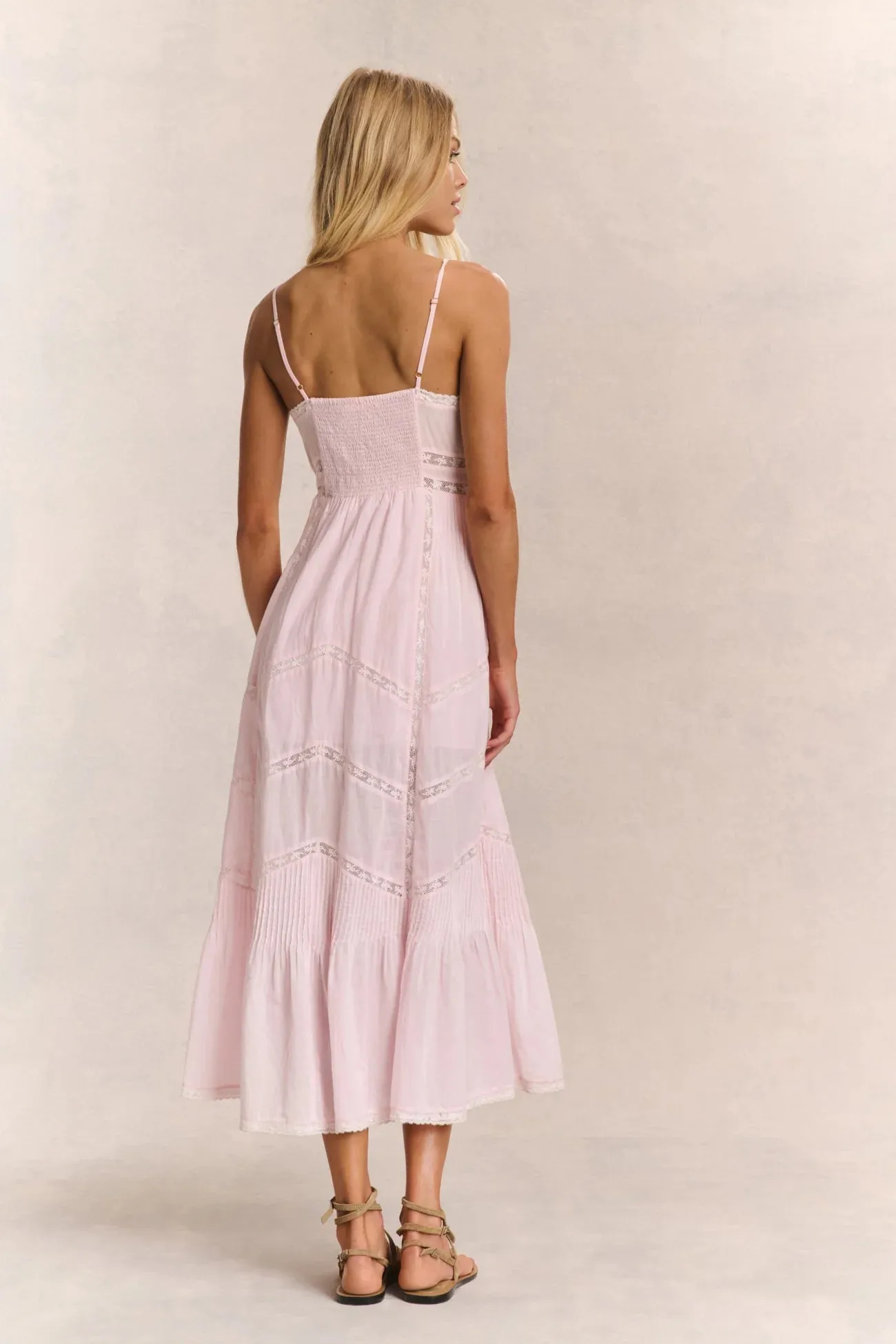 Loveshackfancy - Esilda Heritage Cotton Midi Dress - Pink sold by Jessie Boutique product image thumbnail 3