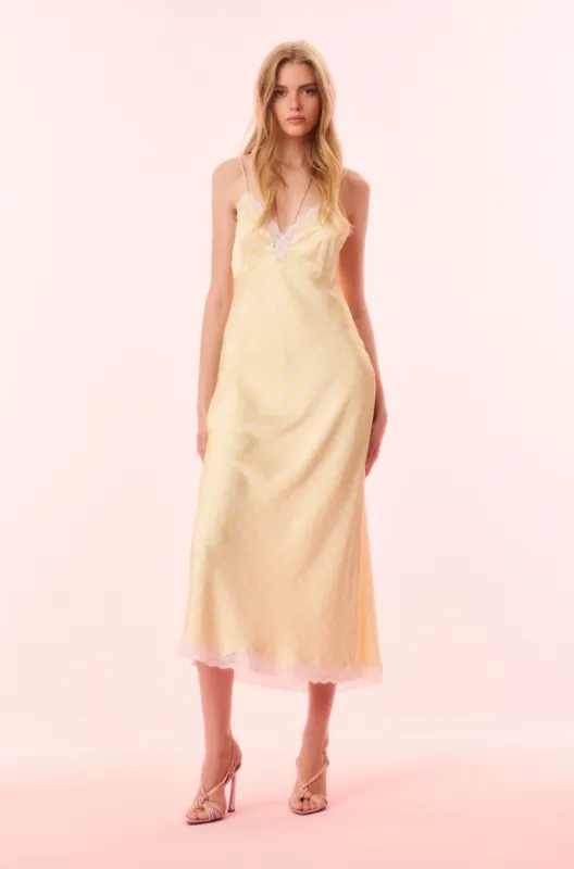 Loveshackfancy - Manuela Slip Maxi Dress - Marigold sold by Jessie Boutique