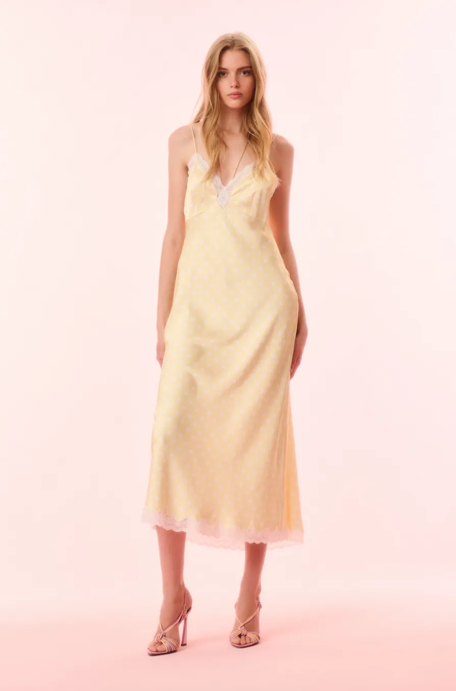 Loveshackfancy - Manuela Slip Maxi Dress - Marigold sold by Jessie Boutique