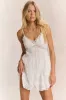 Loveshackfancy - Docila Heritage Cotton Mini Dress - White sold by Jessie Boutique