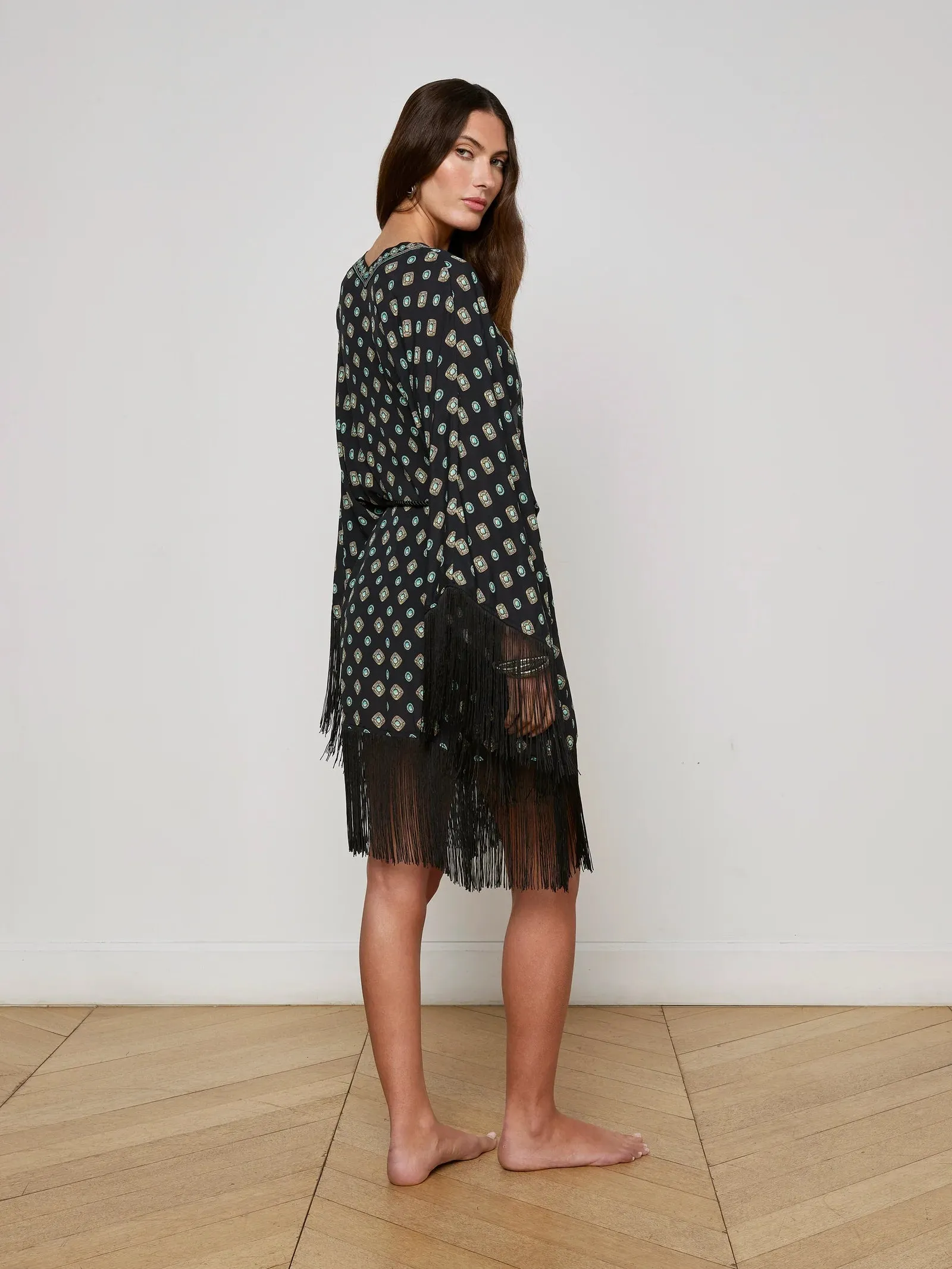 L'agence - Caterina Cover-Up Kimono - Black sold by Jessie Boutique product image thumbnail 3