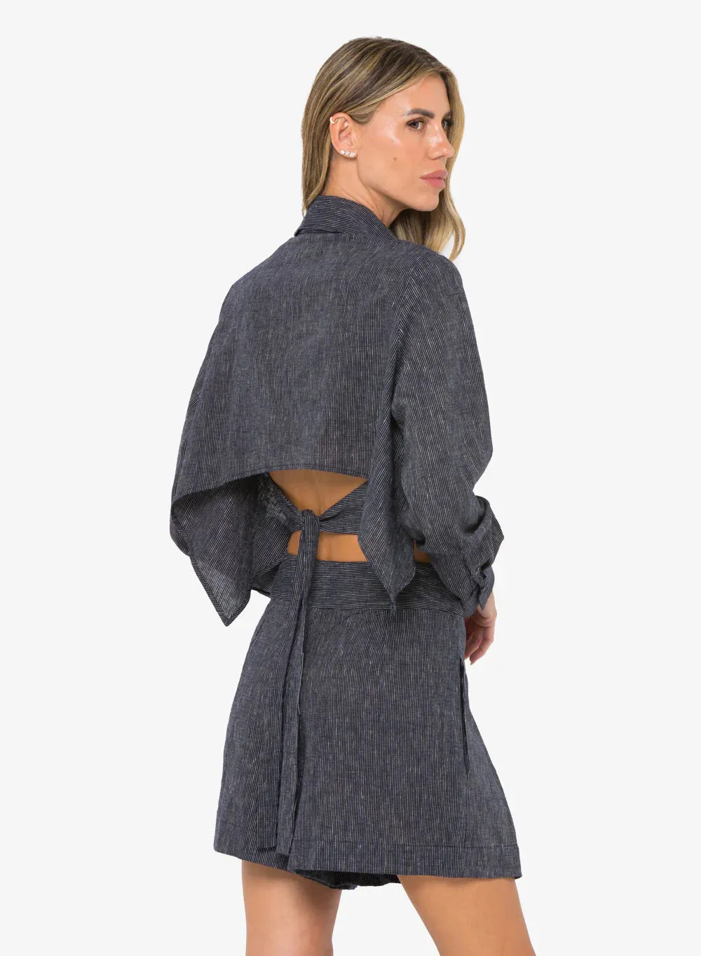 JBQ - Rennick Top - Midnight Stripe sold by Jessie Boutique product image thumbnail 3