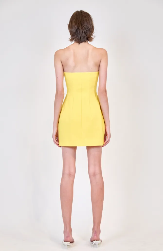 Simkhai - Arta Strapless Mini Dress - Sunny sold by Jessie Boutique product image thumbnail 2