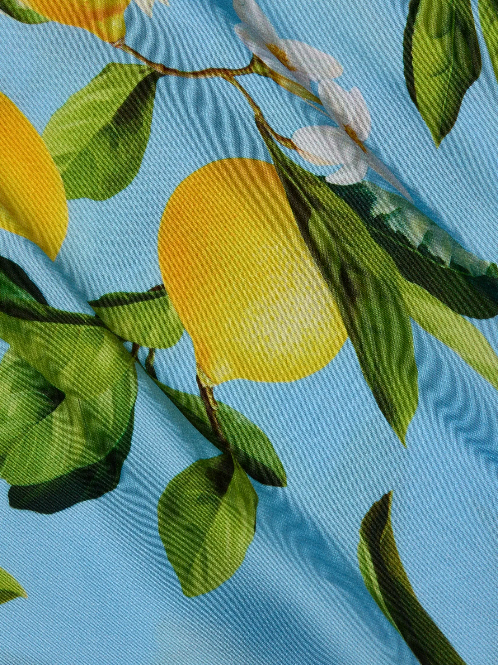 L'agence - Akiya Satin Maxi Dress - Sky Blue/Yellow Floral Lemon sold by Jessie Boutique product image thumbnail 3