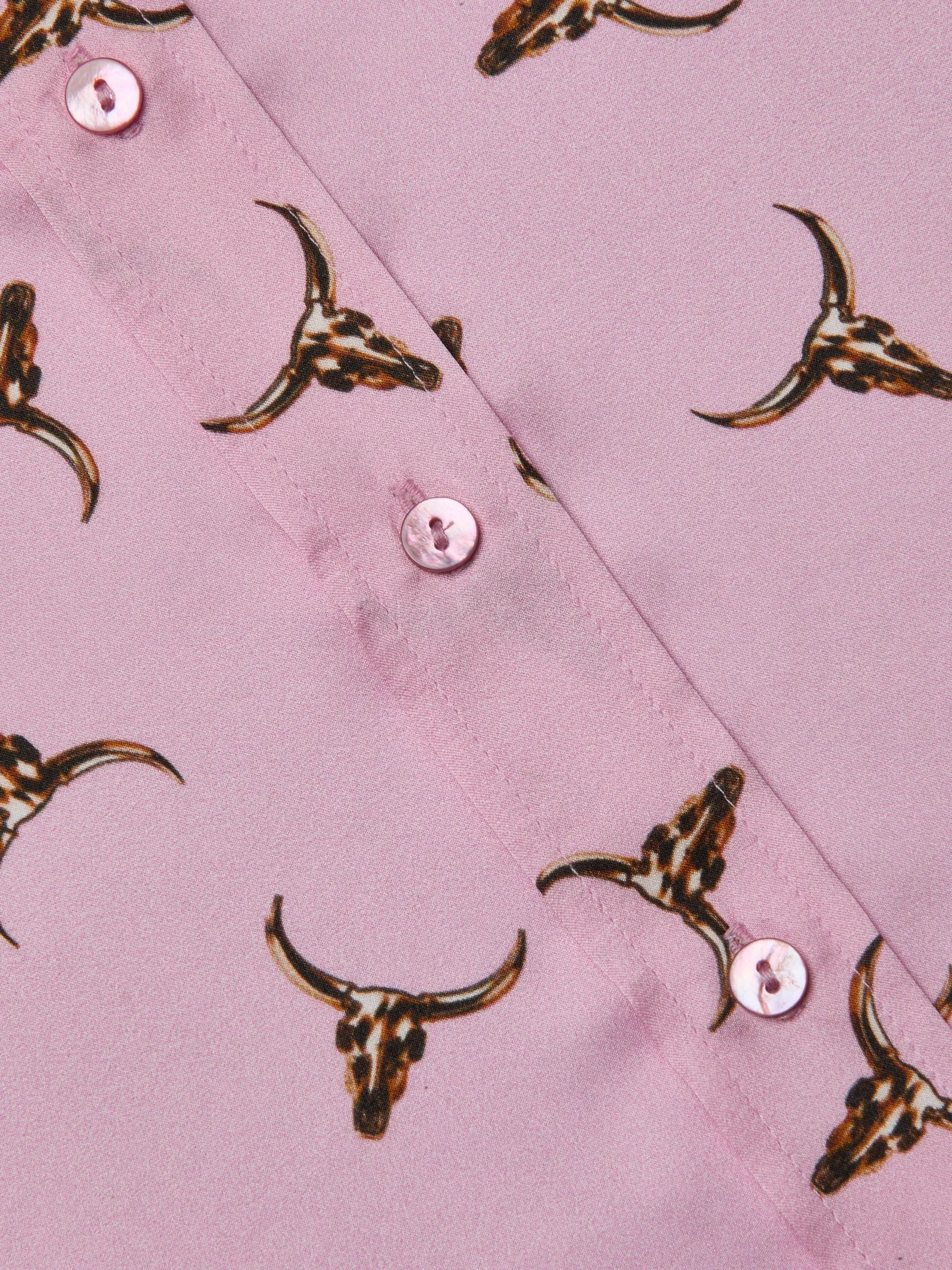 L'agence - Dani Silk Blouse - Blush/Bronze Bulls Head sold by Jessie Boutique product image thumbnail 4