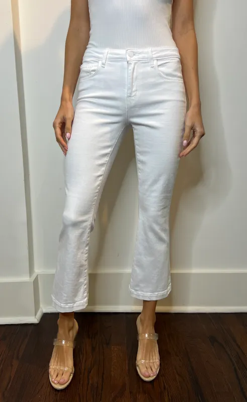 L'agence - Ali H/R Slim Flare - Blanc sold by Jessie Boutique