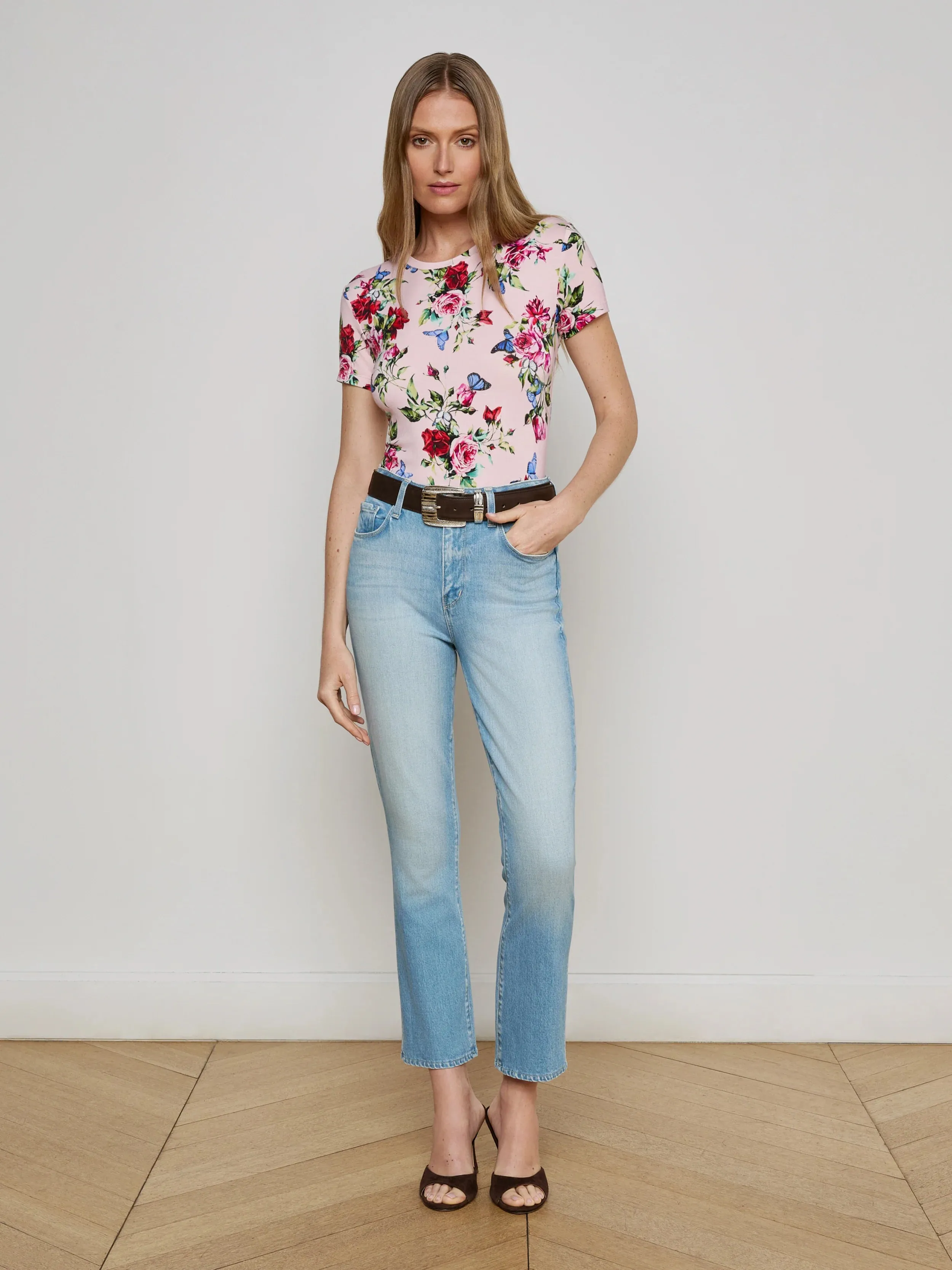 L'agence - Mira Cropped Micro Boot Jean - Barker sold by Jessie Boutique product image thumbnail 2