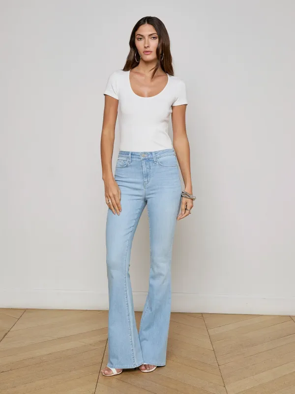 L'agence - Marty H/R Flare Jean - Cruz sold by Jessie Boutique