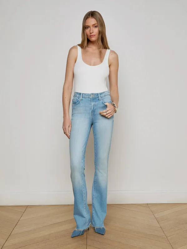 L'agence - Ruth H/R Straight-Leg Jean - Barker sold by Jessie Boutique