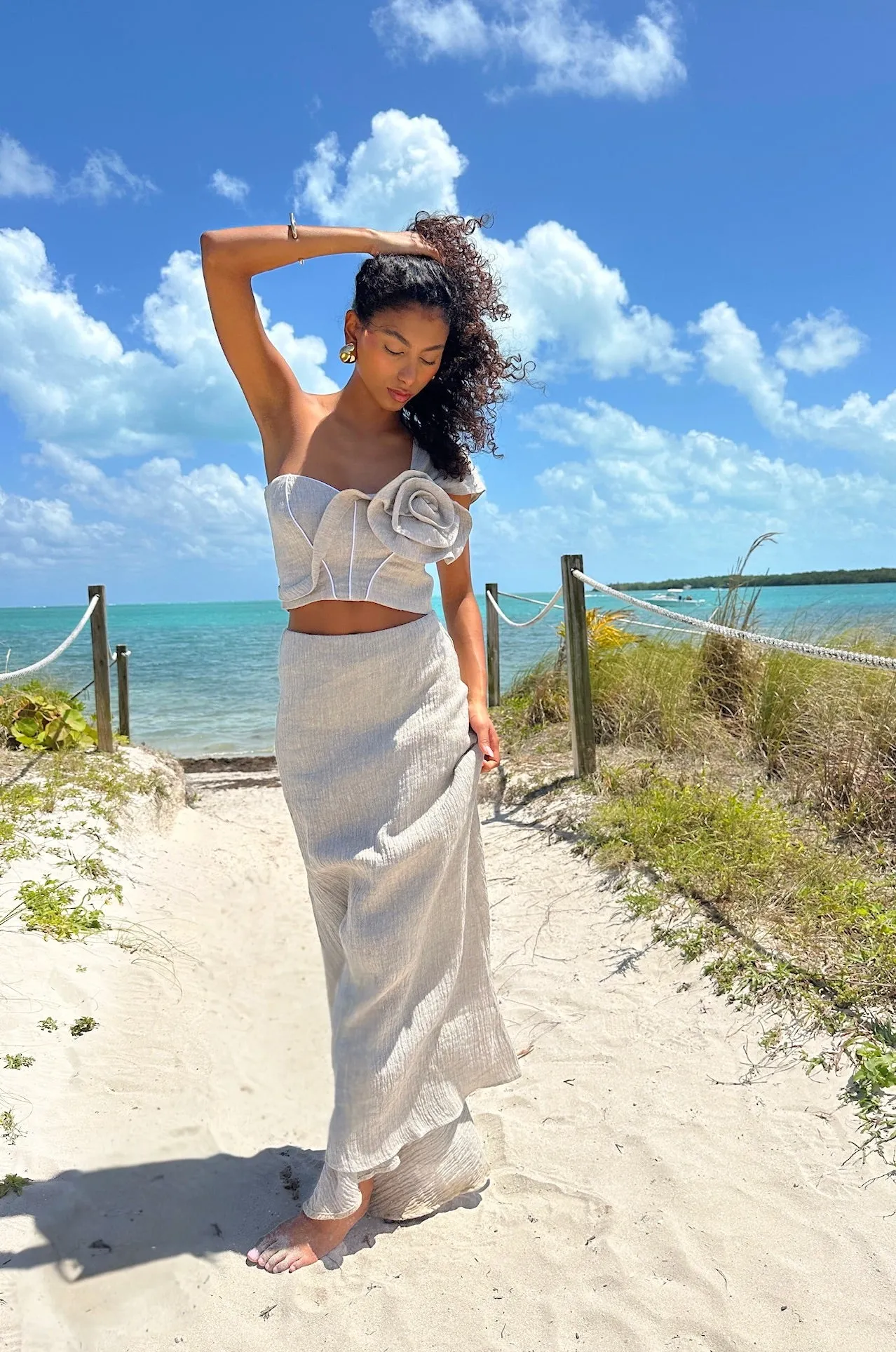 JESSIE X JBQ - Hope Skirt - Taupe sold by Jessie Boutique product image thumbnail 2