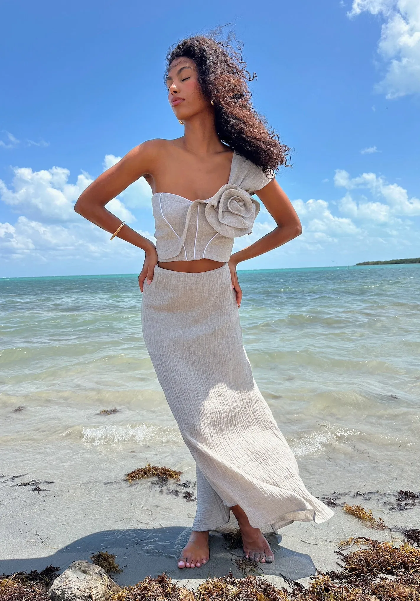 JESSIE X JBQ - Hope Skirt - Taupe sold by Jessie Boutique product image thumbnail 5