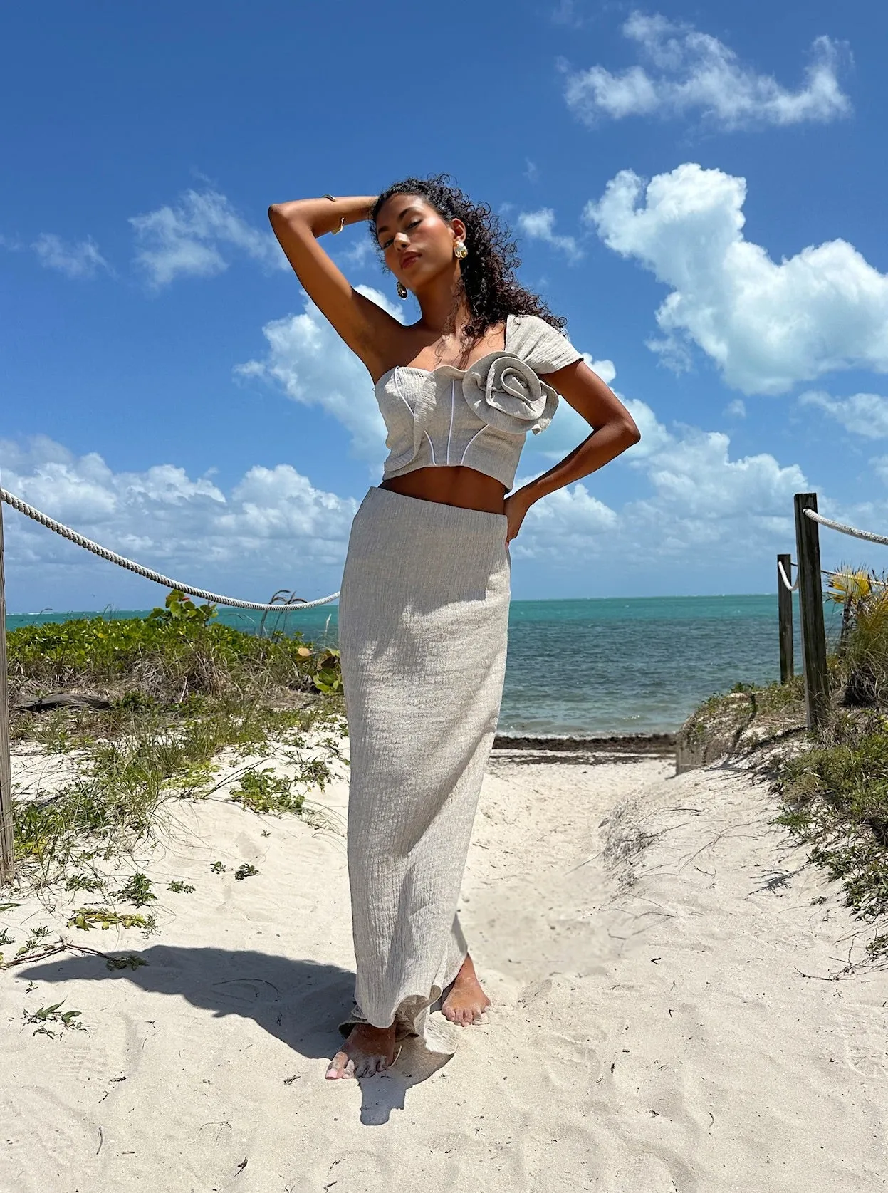 JESSIE X JBQ - Hope Skirt - Taupe sold by Jessie Boutique product image thumbnail 4