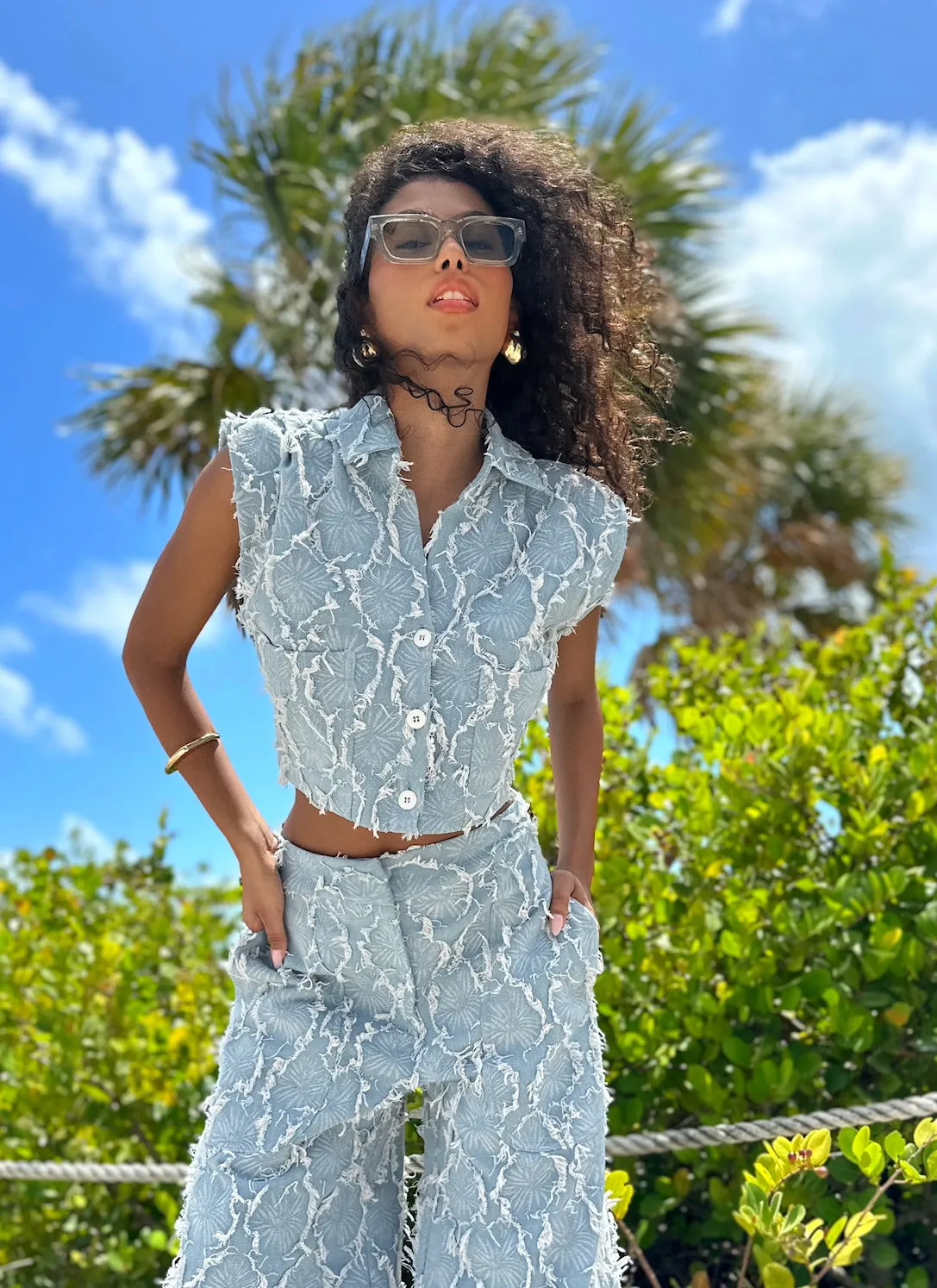 Jessie X JBQ - River Top - Blue sold by Jessie Boutique