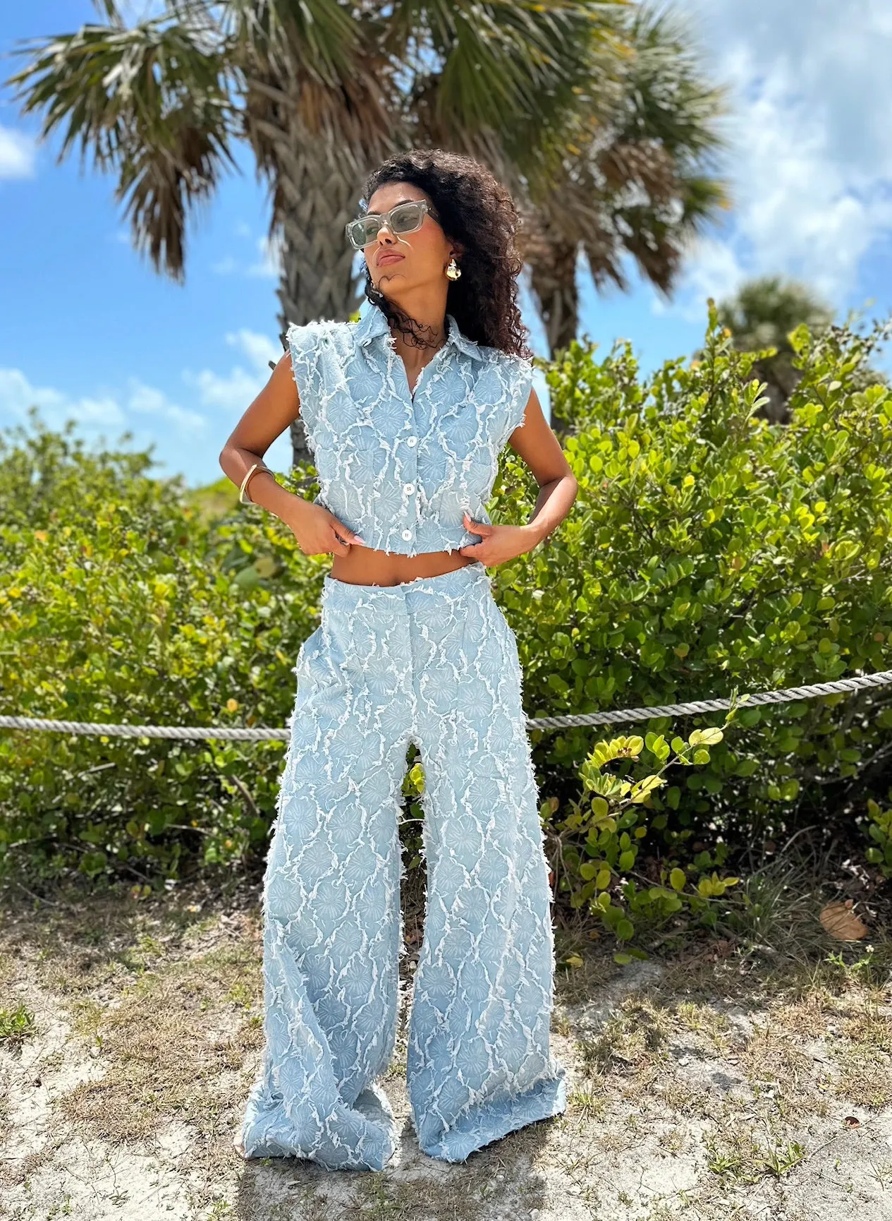 Jessie X JBQ - River Pant - Blue sold by Jessie Boutique product image thumbnail 2