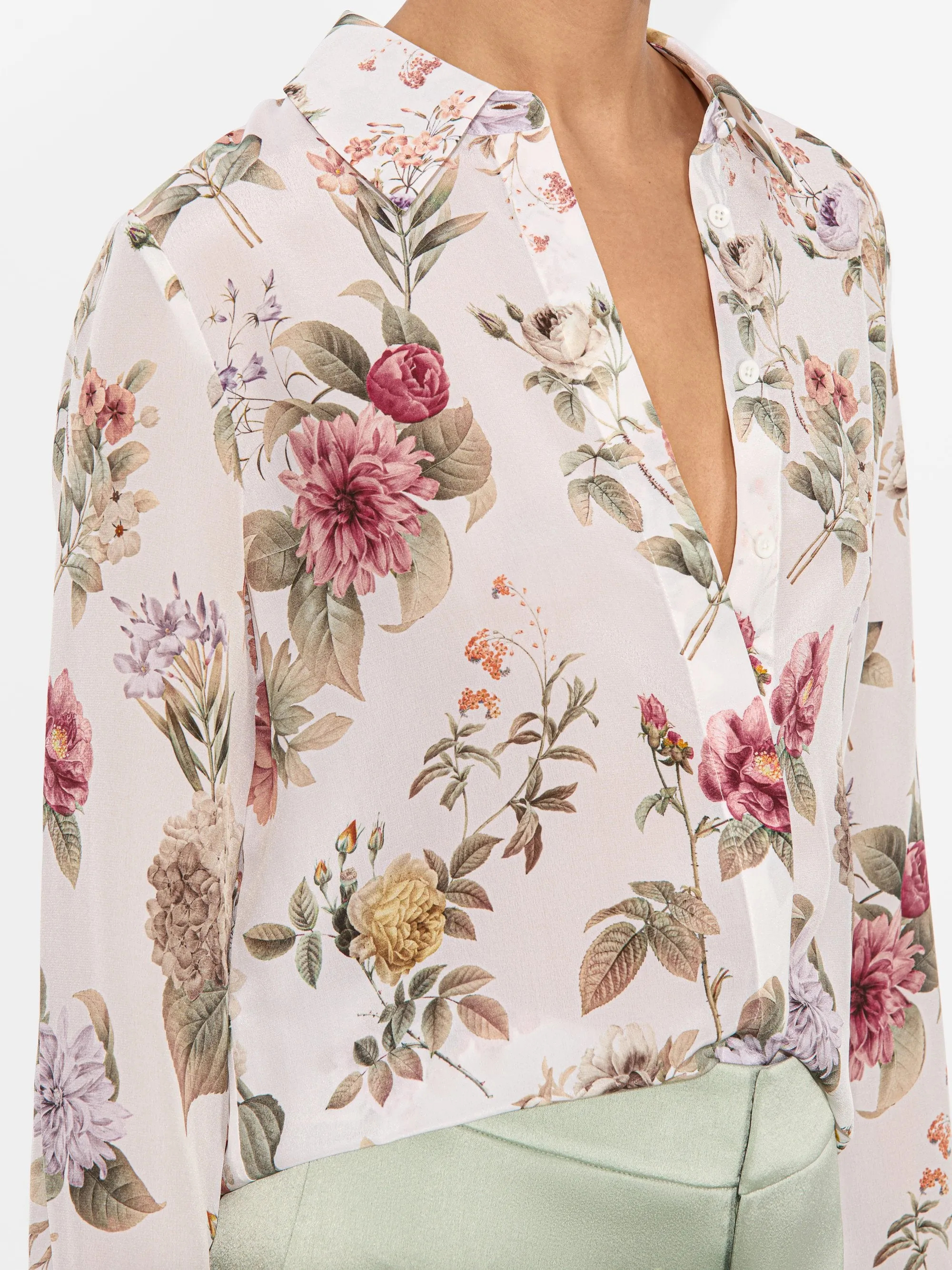 Alice + Olivia - Willa Silk Blouse - Sweet Nothing sold by Jessie Boutique product image thumbnail 3