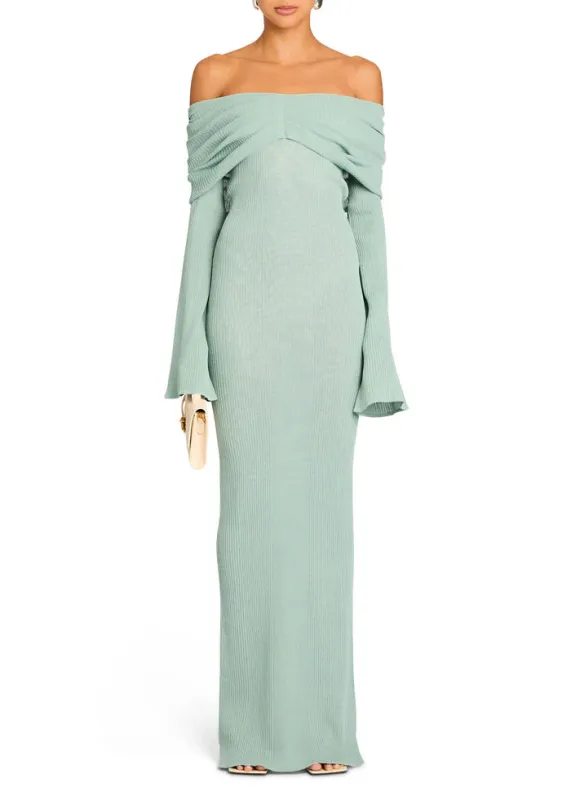 SER.O.YA - Xenia Knit Maxi Dress - Frosted Sea sold by Jessie Boutique