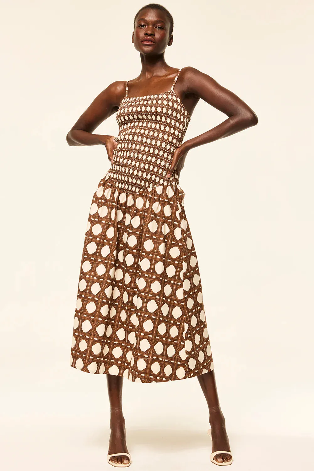 Misa - Roxie Dress - Choco Rattan Pop Mix sold by Jessie Boutique product image thumbnail 3