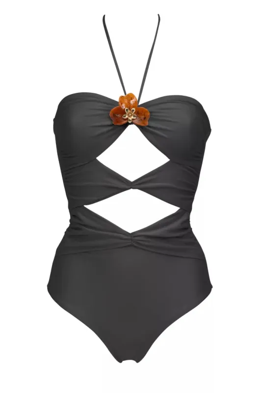 Shani Shemer - Cinna One Piece - Black sold by Jessie Boutique