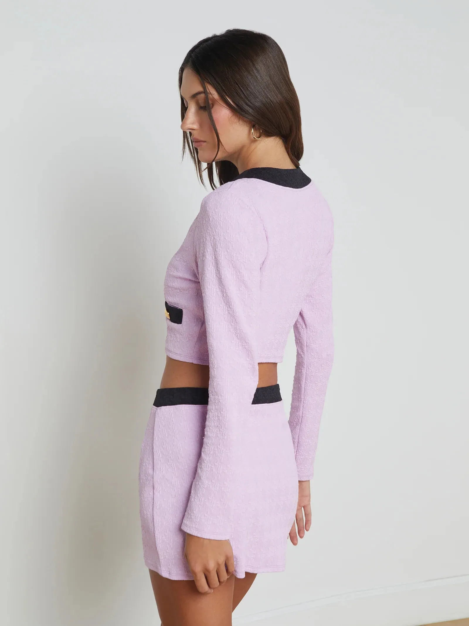 L'agence - Adaline Colorblock Chic Swim Cardigan - Light Violet sold by Jessie Boutique product image thumbnail 2