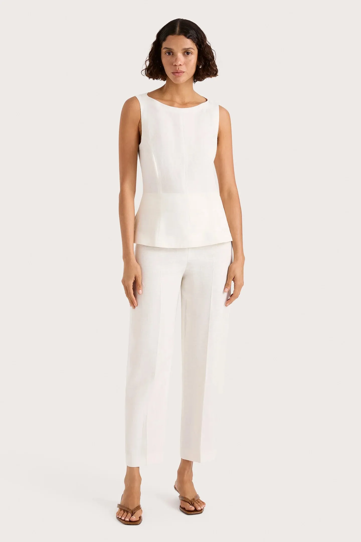 Faithfull The Brand - Claudine Pant - White sold by Jessie Boutique